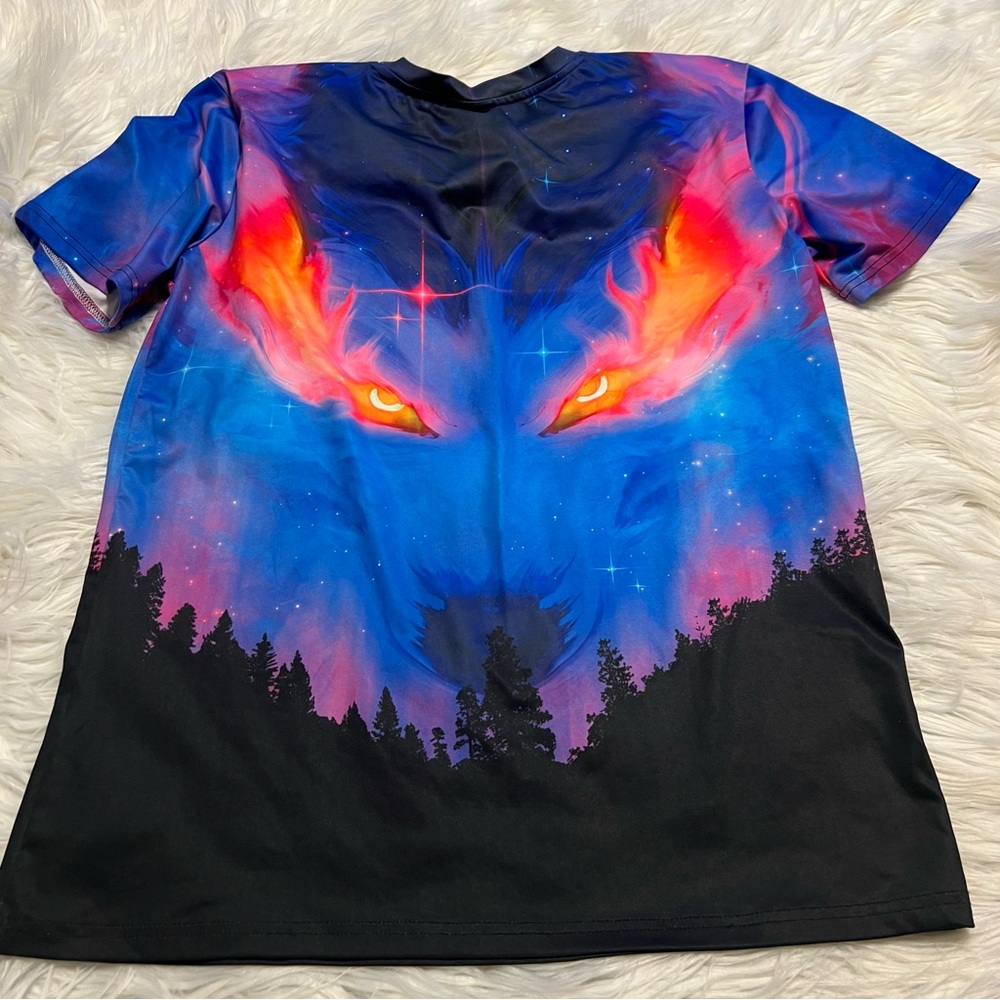 🌟5/30$ Vivid wolf night festival shirt - Picture 3 of 4